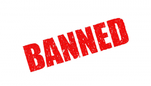 Red Banned Text Instagram banned terms